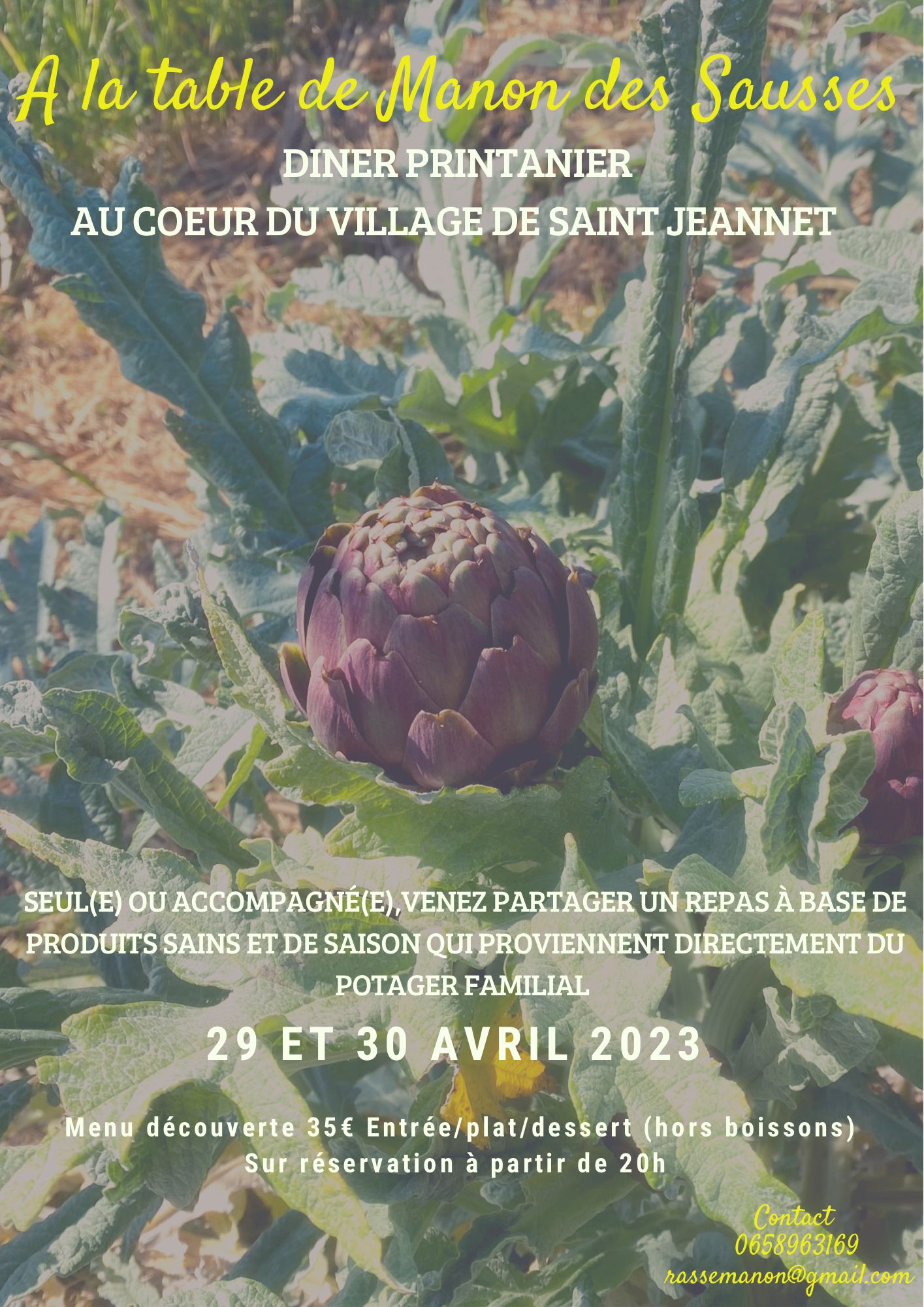 MANON DES SAUSSES Manon RASSE CHEF AT HOME - Saint Jeannet