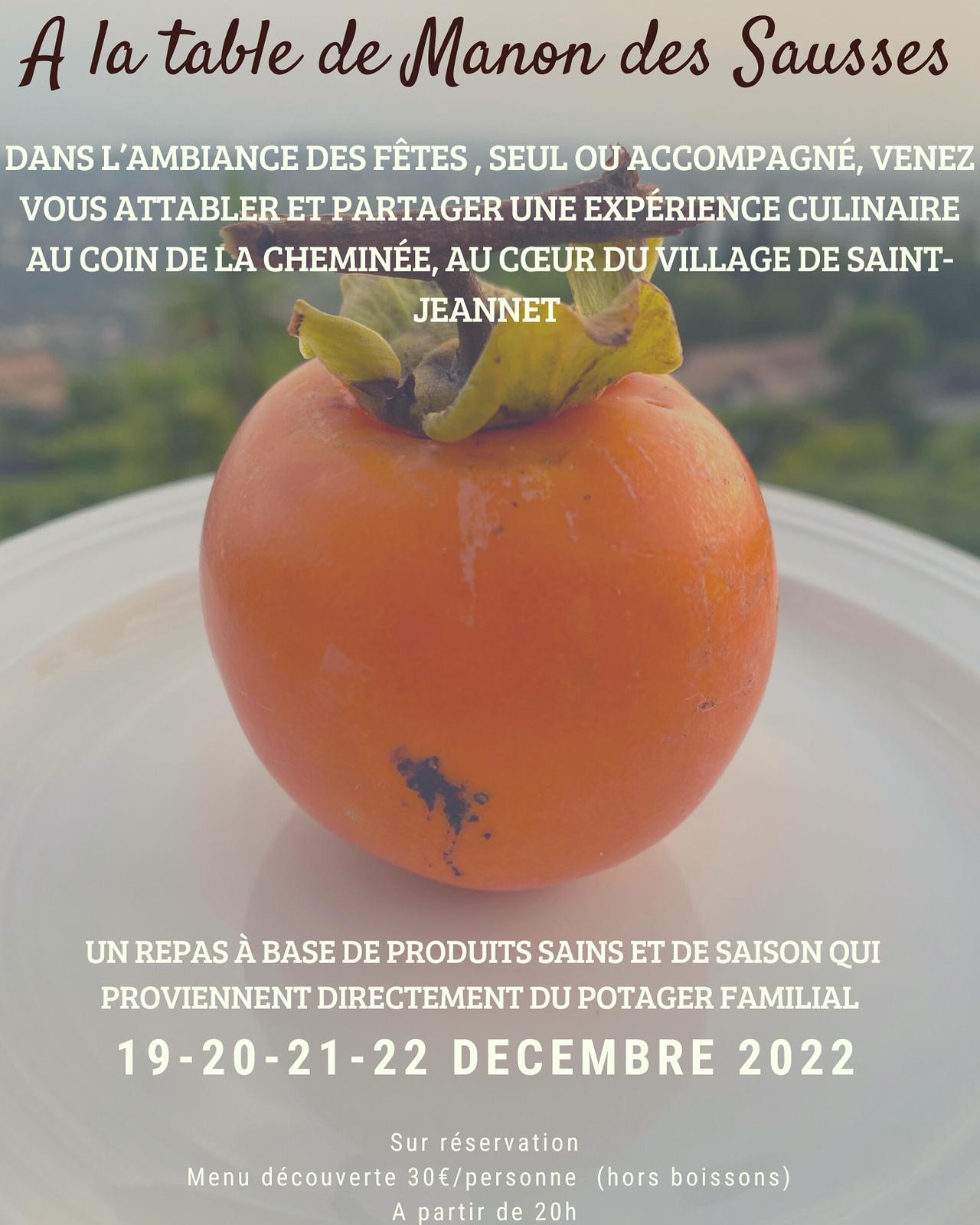 MANON DES SAUSSES Manon RASSE CHEF AT HOME - Saint Jeannet